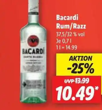 Lidl Bacardi rum-razz Angebot