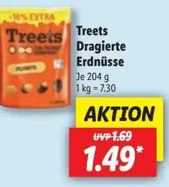 Lidl Treets dragierte erdnüsse Angebot