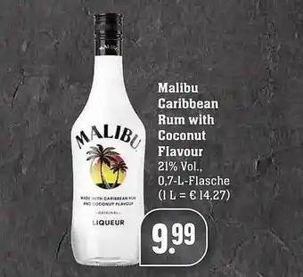 Edeka Malibu carribbean rum with coconut flavour Angebot