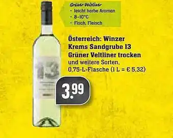 Edeka Winzer krems sandgrube 13 grüner veltliner trocken Angebot