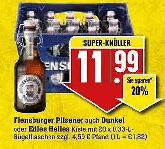 Edeka Flensburger pilsener auch dunkel oder edles helles Angebot