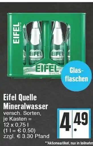 Edeka Eifel quelle mineralwasser Angebot