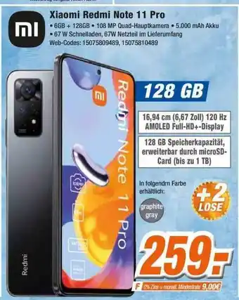 Expert Klein Xiaomi redmi note 11 pro Angebot