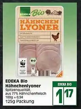 Edeka Edeka Bio Hähnchenlyoner Angebot