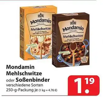 Famila Nord Ost Mondamin mehlschwitze oder soßenbinder Angebot