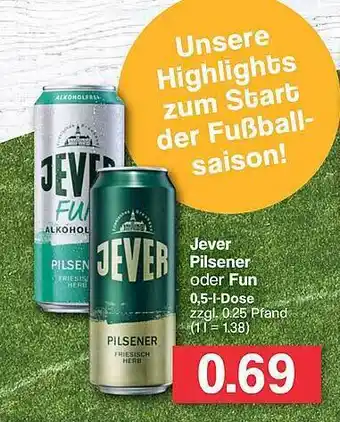 Famila Nord West Jever pilsener oder fun Angebot