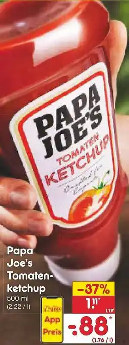 Netto Marken-Discount Papa joe's tomatenketchup Angebot