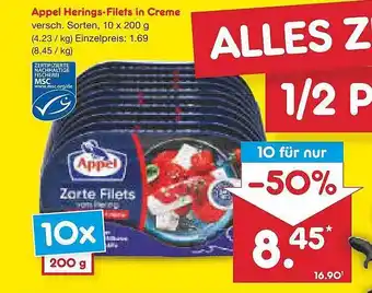 Netto Marken-Discount Appel herings-filets in creme Angebot