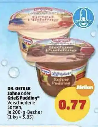 PENNY Dr. oetker sahne oder grieß pudding Angebot