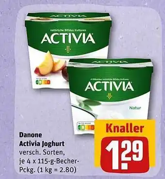 REWE Danone activia yoghurt Angebot