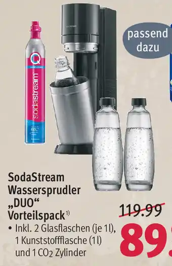 Rossmann Sodastream Wassersprudler ,,Duo" Vorteilspack Angebot