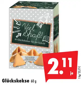 Mäc Geiz Glückskekse 60 g Angebot