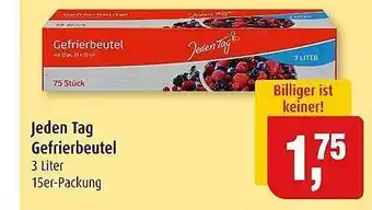 Markant Jeden tag gefrierbeutel Angebot