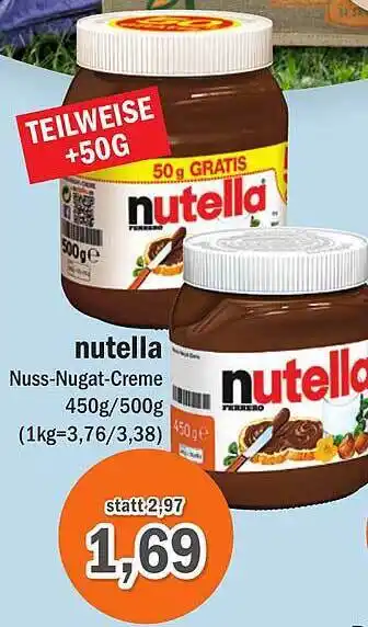 Aktiv Irma Nutella Angebot