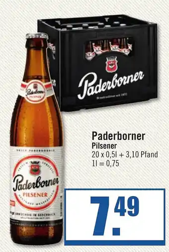 Zisch Paderborner pilsener Angebot