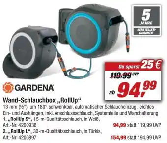 toom Baumarkt Gardena Wand Schlauchbox ,,RollUp" Angebot