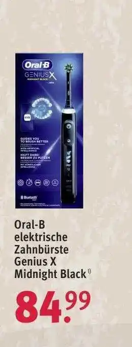 Rossmann Oral-b elektrische zahnbürste genius x midnight black Angebot