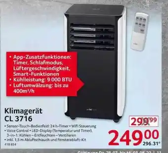 Selgros Klimagerät cl 3716 Angebot