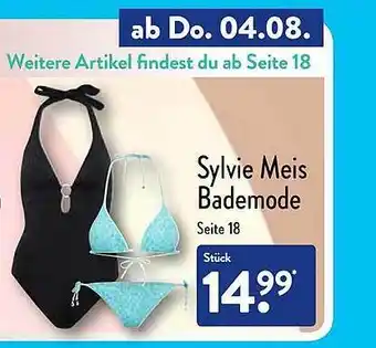 Aldi Nord Sylvie meis bademode Angebot