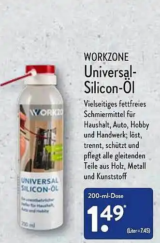 Aldi Nord Workzone universal-silicon-öl Angebot