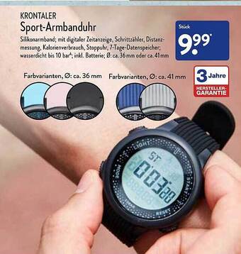 Aldi Nord Krontaler sport-armbanduhr Angebot