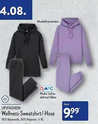 Aldi Nord Up2fashion wellness-sweatshirt oder -hose Angebot