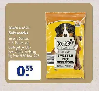 Aldi Süd Romeo classic softsnacks Angebot