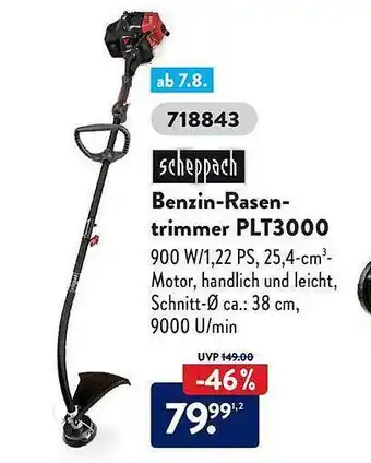 Aldi Süd Scheppach benzin-rasentrimmer plt3000 Angebot