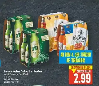 E-Center Jever oder schöfferhofer Angebot