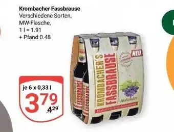 Globus Krombacher fassbrause Angebot