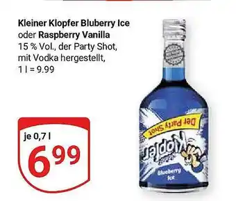 Globus Kleiner klopfer bluberry ice oder raspberry vanilla Angebot