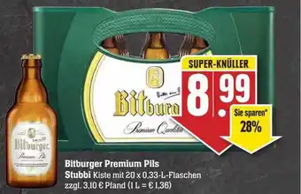 Scheck-in-Center Bitburger premium pils stubbi Angebot