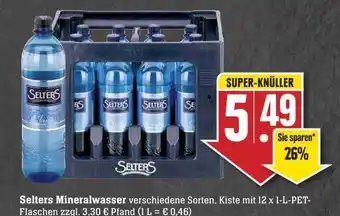 Scheck-in-Center Selters mineralwasser Angebot