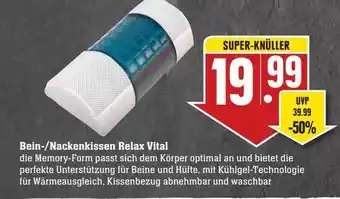 Scheck-in-Center Bein- nackenkissen relax vital Angebot