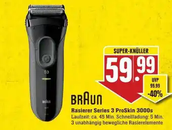 Scheck-in-Center Braun rasierer series 3 proskin 3000s Angebot