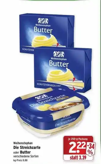 Wasgau Weihenstephan die streichzarte oder butter Angebot