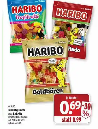 Wasgau Haribo fruchtgummi oder lakritz Angebot