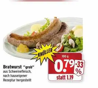 Wasgau Bratwurst ”grob” Angebot