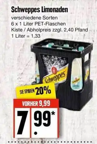 Edeka Schweppes limonaden Angebot