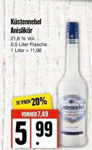 Edeka Küstennebel anislikör Angebot