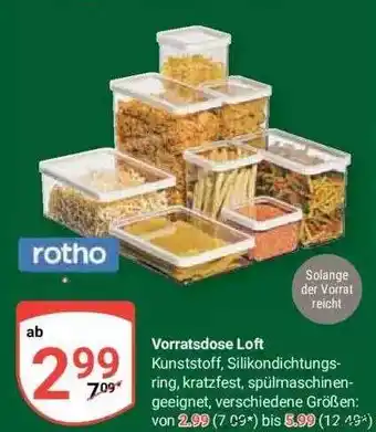 Globus Vorratsdose loft rotho Angebot