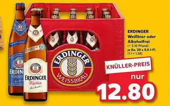 Kaufland Erdinger weißbier oder alkoholfrei Angebot