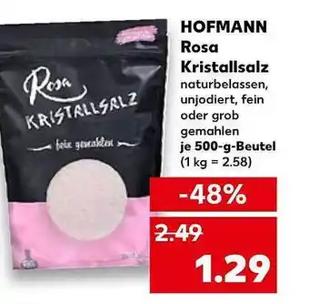 Kaufland Hofmann rosa kristallsalz Angebot