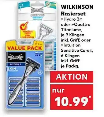 Kaufland Wilkinson rasierset „hydro 3“ Angebot