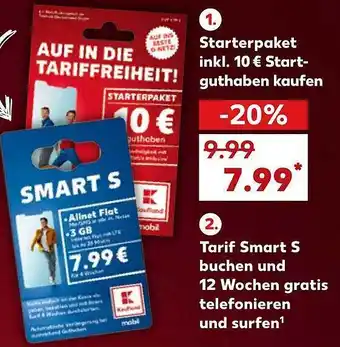 Kaufland Kaufland mobil starterpaket oder tarif smart s Angebot