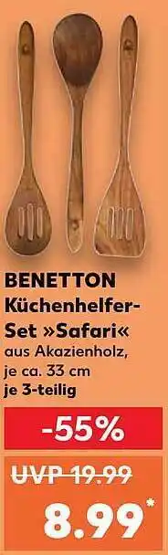 Kaufland Benetton küchenhelfer-set „safari“ Angebot