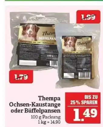 Marktkauf Thempa ochsen-kaustange oder büffelpansen Angebot