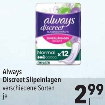 CITTI Markt Always Discreet Slipeinlagen Angebot