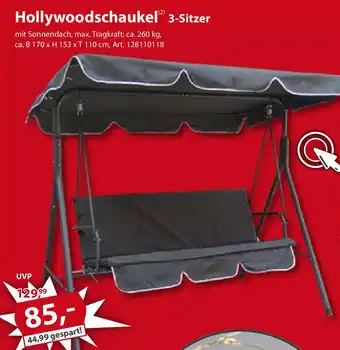 Sonderpreis Baumarkt Hollywoodschaukel 3 Sitzer Angebot