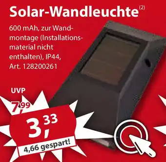 Sonderpreis Baumarkt Solar Wandleuchte Angebot